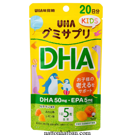 Kẹo UHA Gummy DHA EPA của Nhật 100 viên