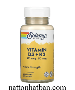 Solaray Vitamin D3 K2 5000iu 0