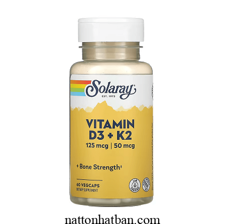 Solaray Vitamin D3 K2 5000iu 0