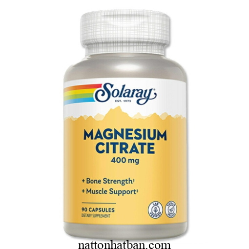 Vien Solaray Magie Citrate 400mg 0